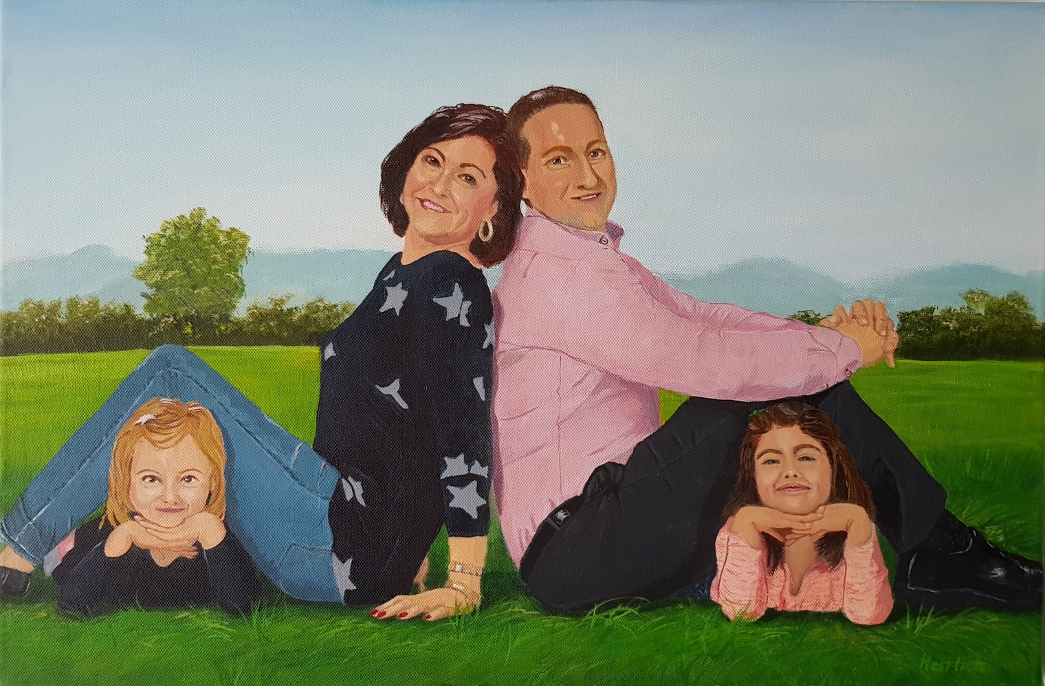 Auftragsarbeit Familienportrait